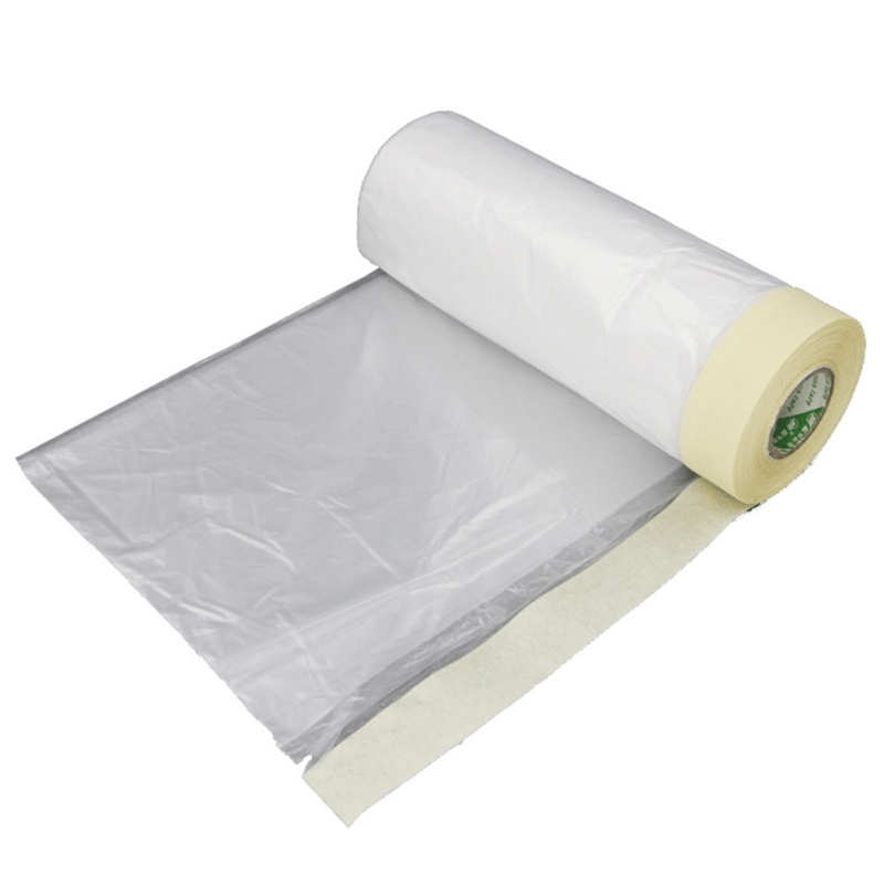 Wegwerp Auto Masker Transparante Speedy Drop Doek Bescherming Pre-Taped Painter's Plastic Cover Paint Masking Film