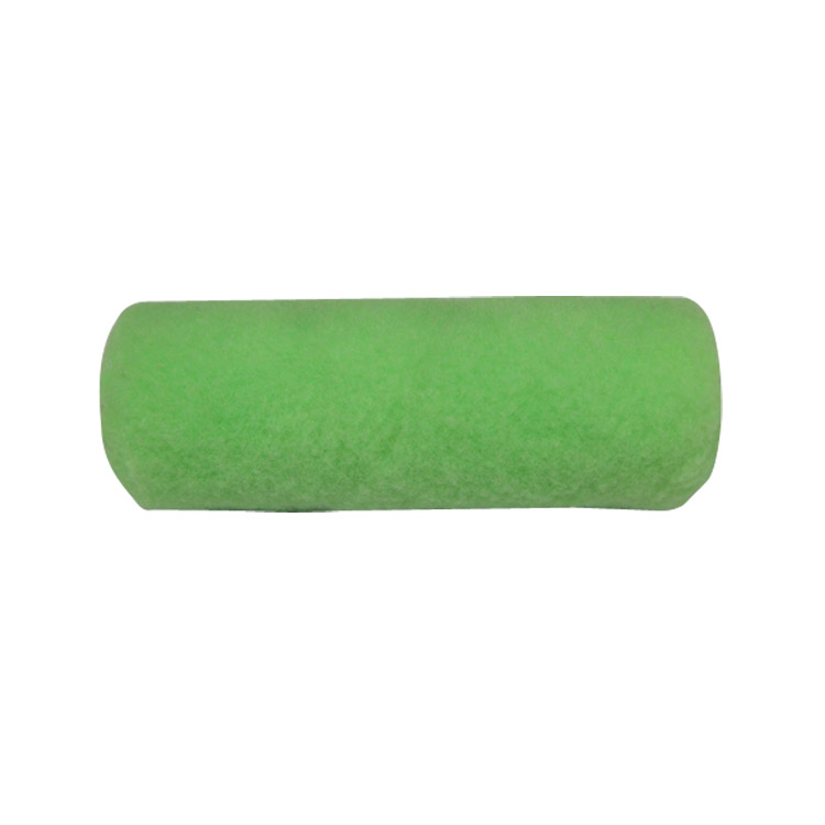 Goedkope prijs 7 & 9 inch synthetische vezel polyester verfroller groene kleur vullingen