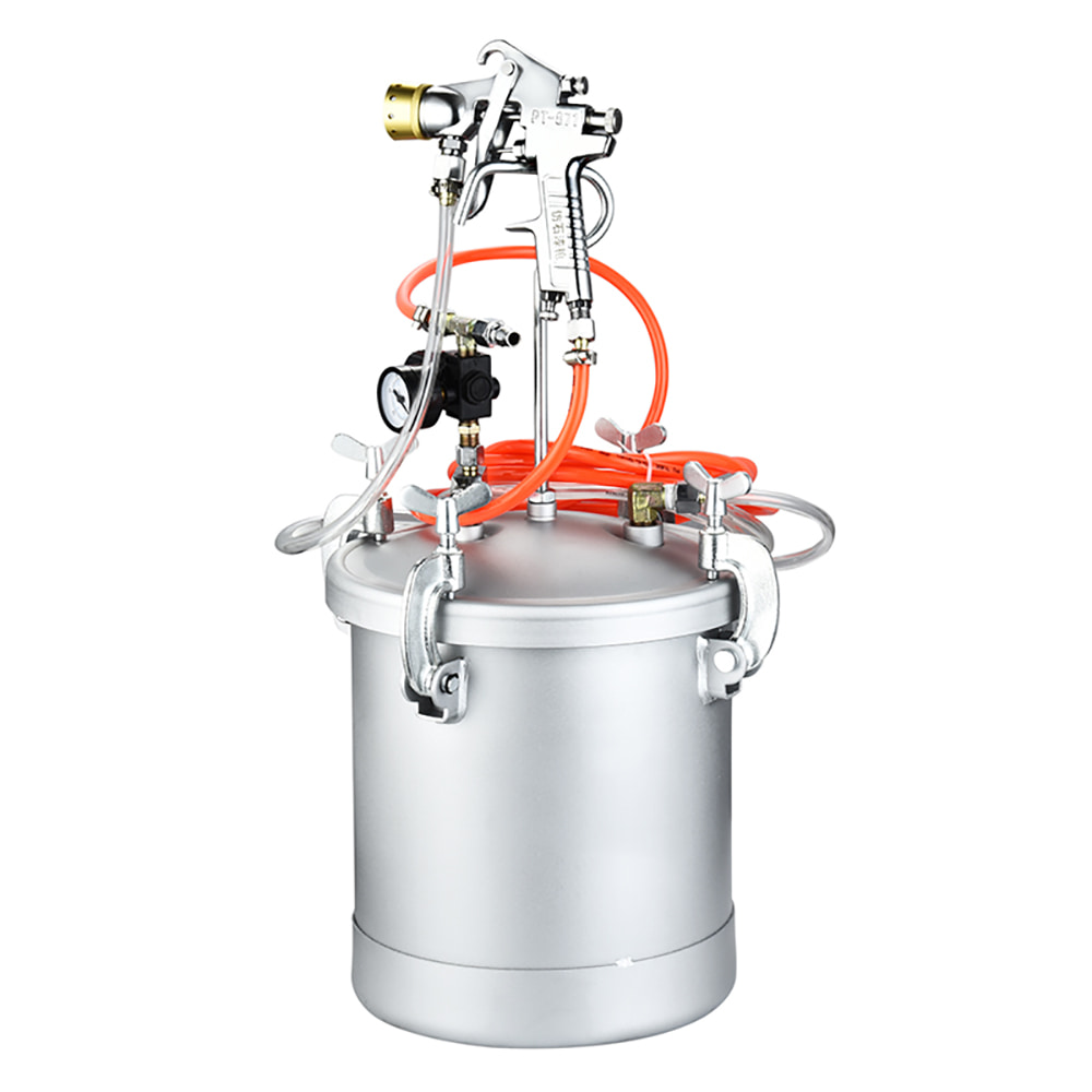 Pneumatisch Gereedschap Verf Tank 2.5 Gallon 10 Liter Druk Pot Verfspuit Air Spuitgereedschap Met Regulator Spuitpistool