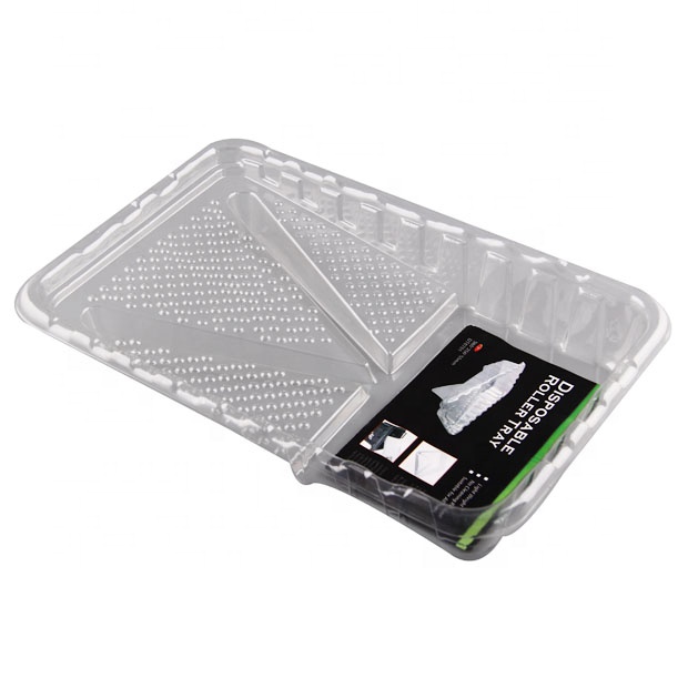 Schoon PET Materiaal Wegwerp Verf Lade Liner Roller Tray 7 & 9 inch Plastic Transparante Lak Lade