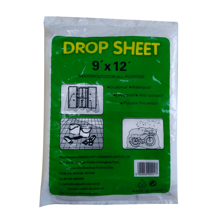 Aangepaste kunststof bescherming dekzeil schilder Drop Doek Drop Sheet Anti-corrosie tafelhoezen