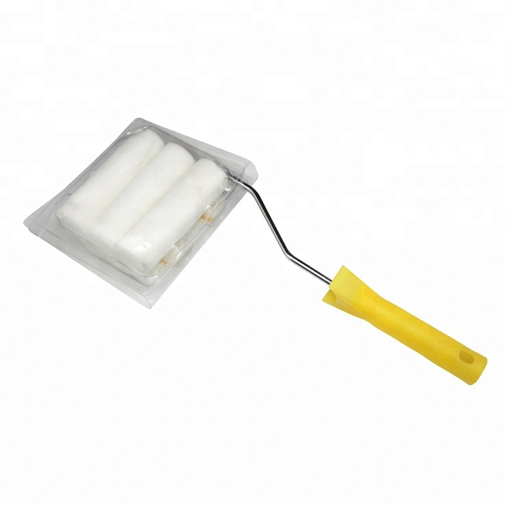 7-delige decoratieve gereedschapset inclusief 4-inch witte verfschuimroller 3-delig